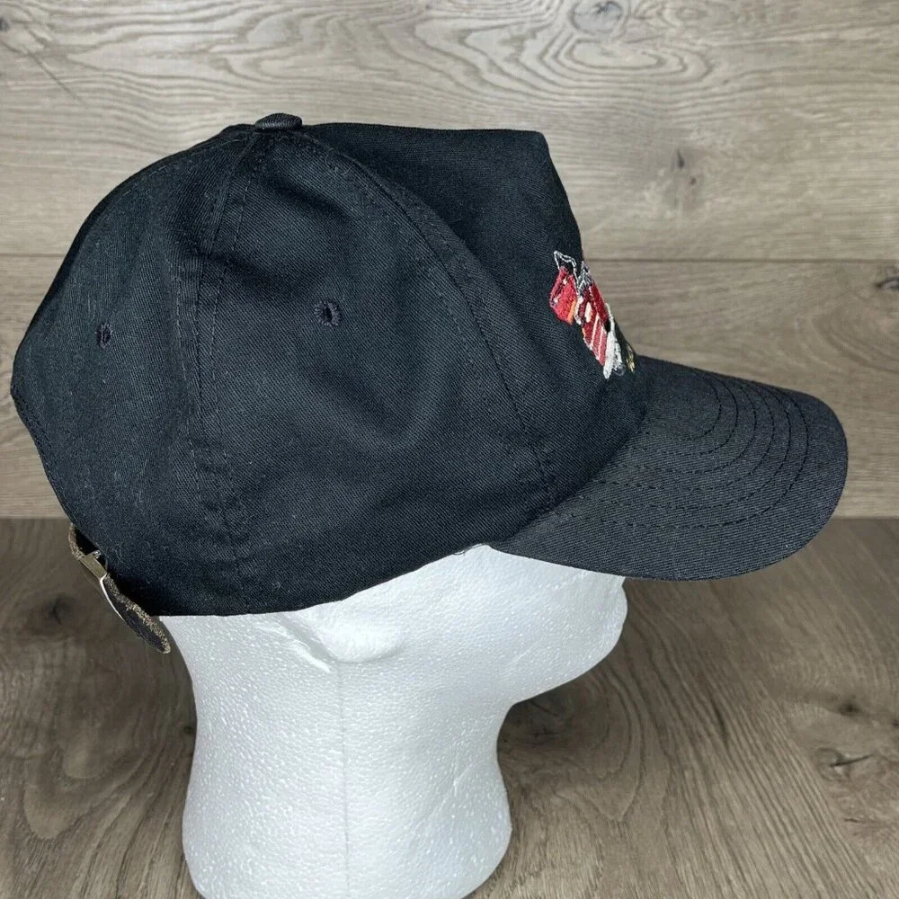 Harley-Davidson Motorcycle Strap Back Embroidered Hat - USA Made Ball Cap - Picture 7 of 12